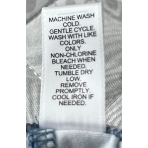 VERSONA ELASTICIZED GATHERED WAIST GATHERED, WOMENS, L, BLUE & WHITE - Picture 10 of 10